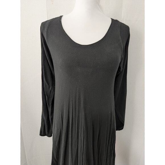 STUNNING HEAVY COTTON GOTH STYLE FULL 360° SKIRT FULL, MAXI LENGTH DRESS! SZ S/M - Picture 3 of 8